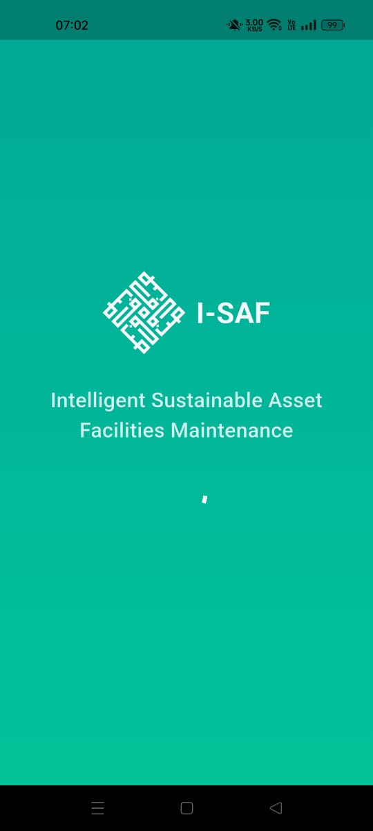 I-SAF splash screen
